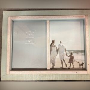 Prinz at Home 5’ x 7’ Cream and Sea Green Photo Frame